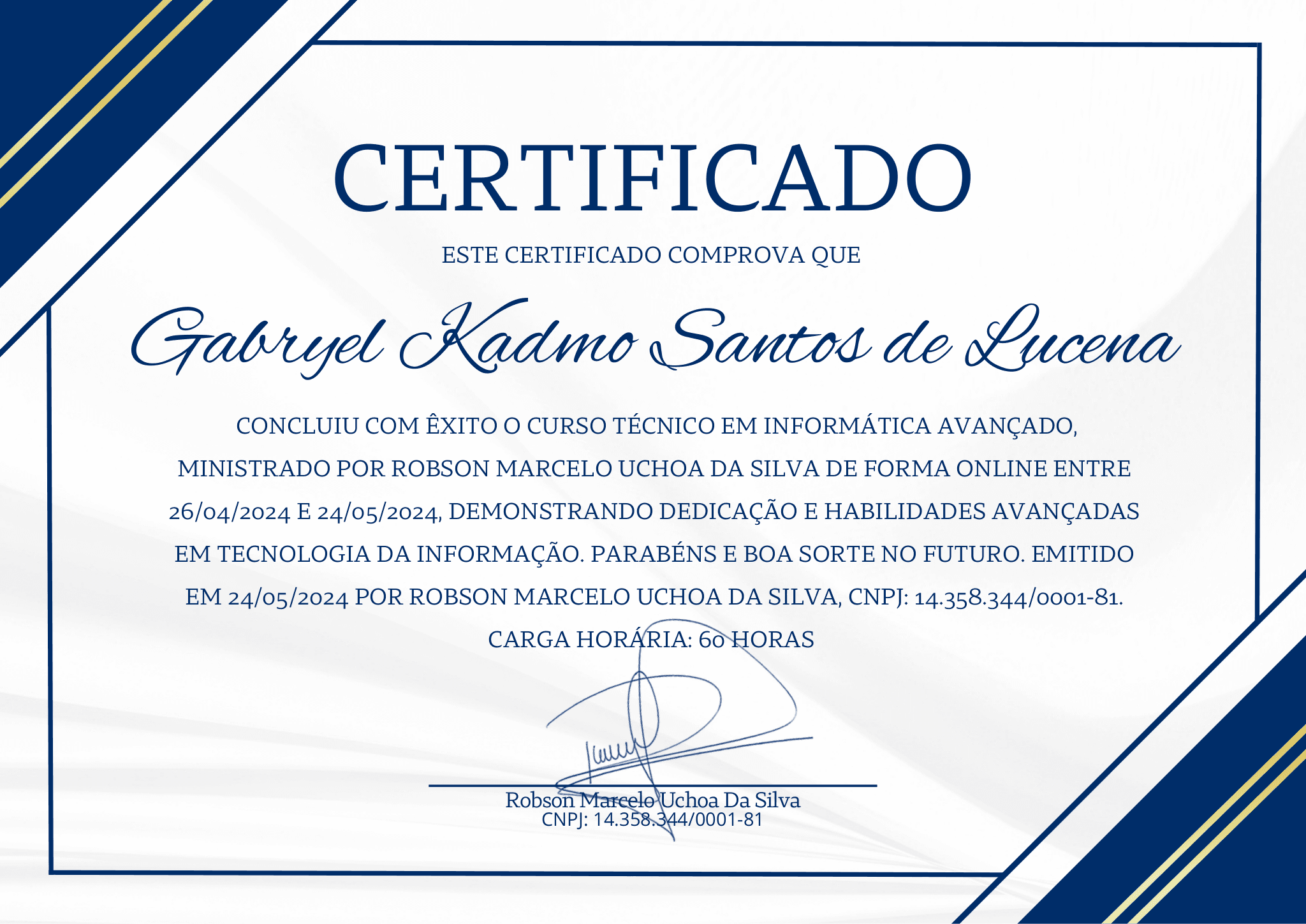 Certificado de Conclusão TI